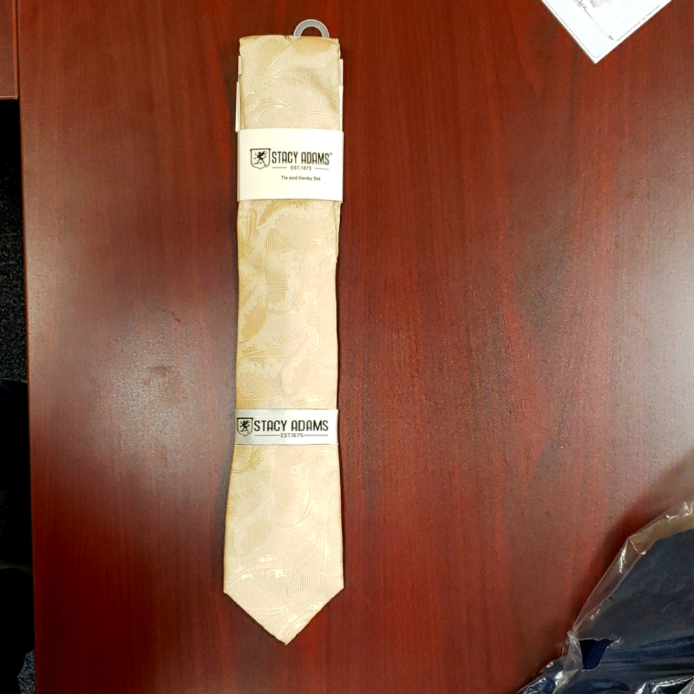 Stacy Adams tie and hanky set